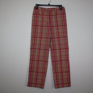 Ann Taylor plaid crop pants